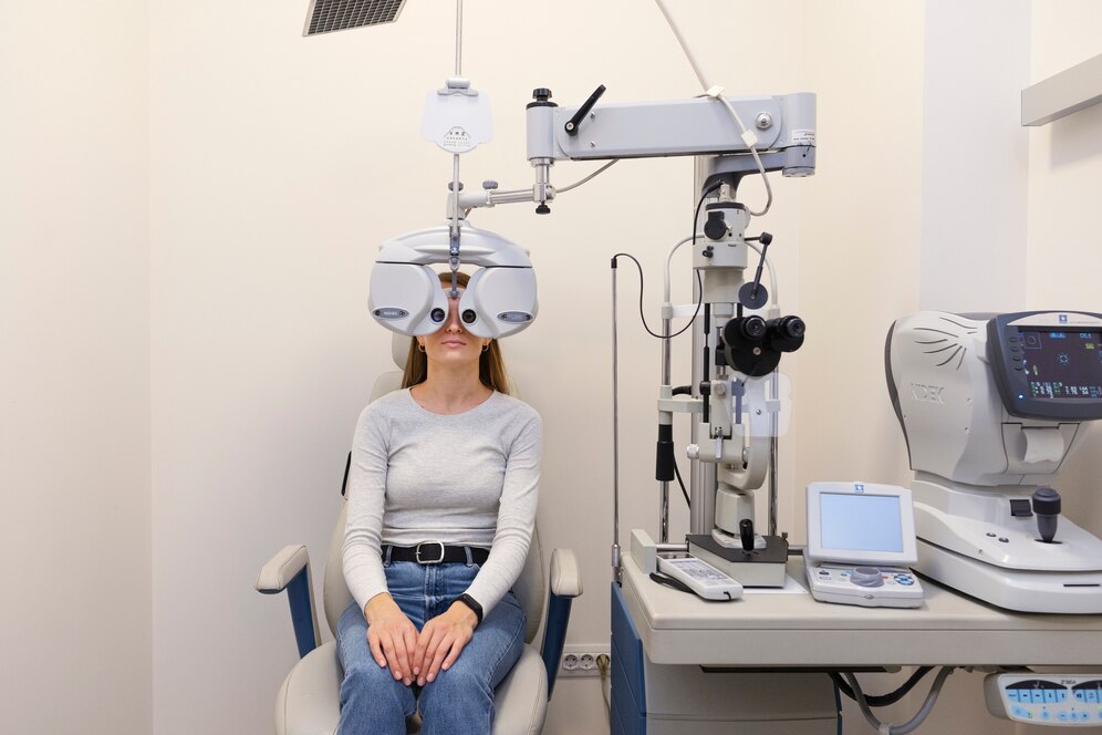 Equipamiento oftalmológico en consultorio médico